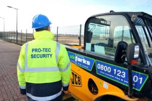 Manned guard on site patrol